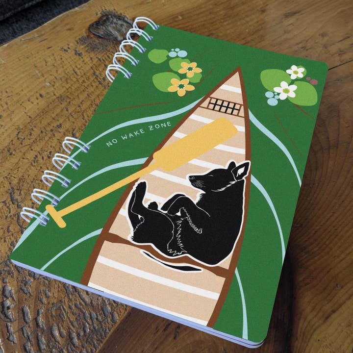 Soijen Illustrations - Wholesale Notebook - No Wake Zone Spiral Notebook | Adventure Dog3