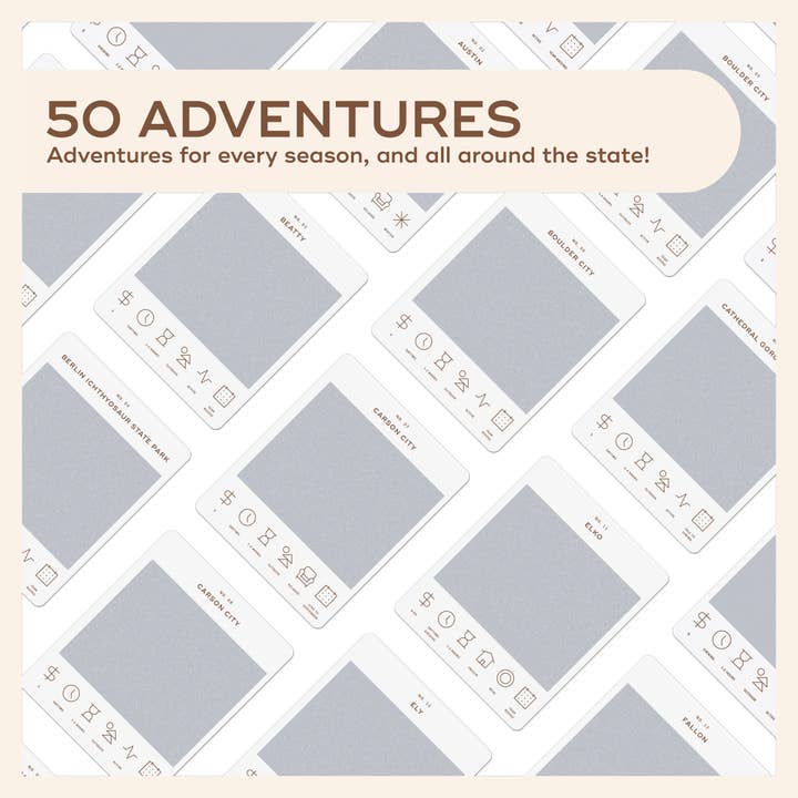 Reach International Outfitters - Wholesale Card Game - Nevada Adventure Bucket List8