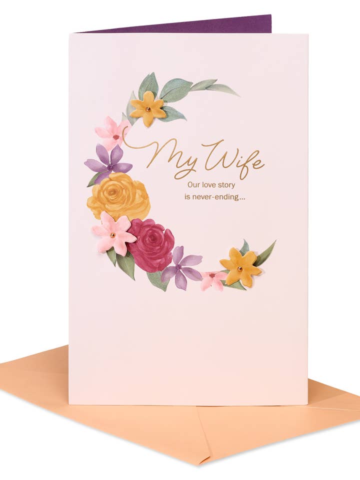 Anniversary Card for Wife (Our Love Story) for wholesale by DICKENS INC.