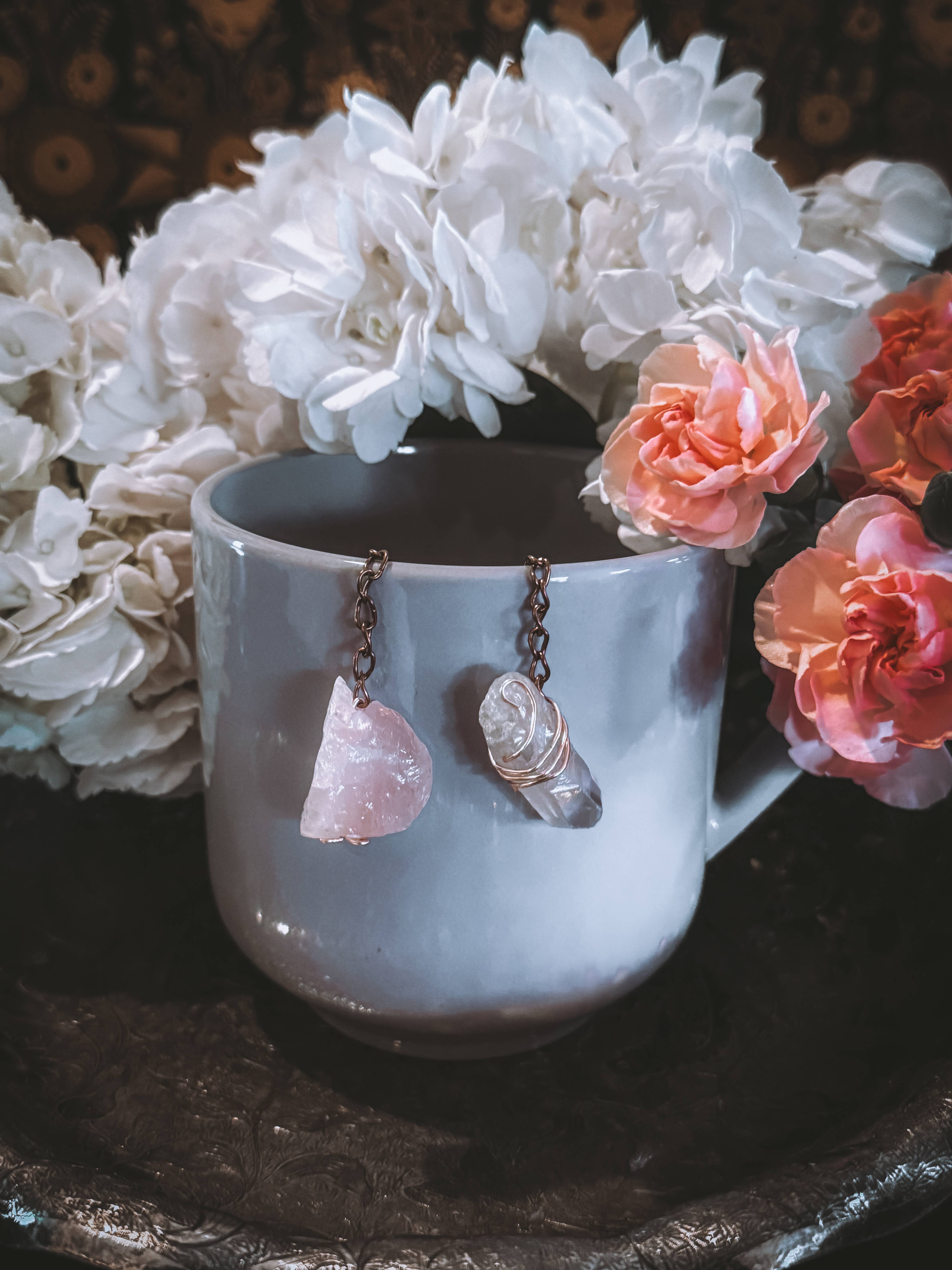 Night Rituals Occult - Wholesale Tea Strainer/Infuser - Rose Gold Heart Tea Strainer0