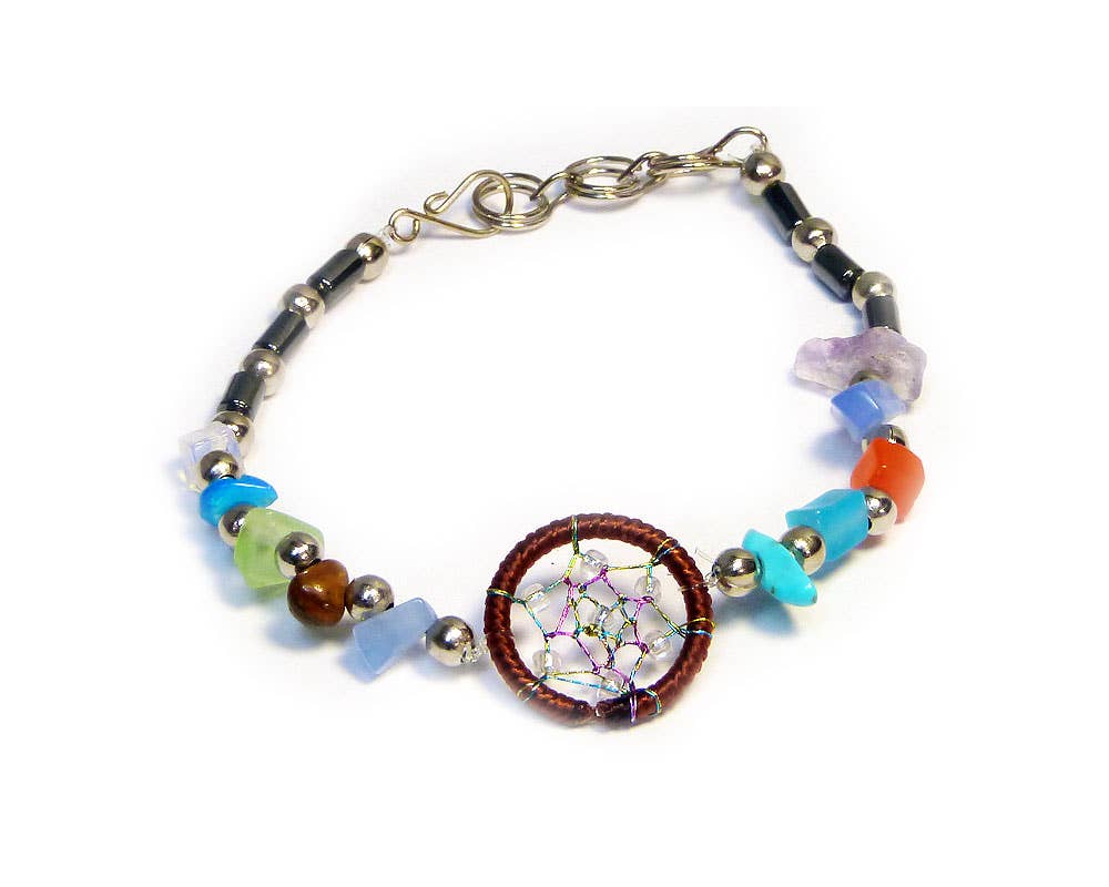 Pichincha - Wholesale Beaded Bracelet - Dream Catcher Chip Stone Metal Beaded Shakira Bracelet6