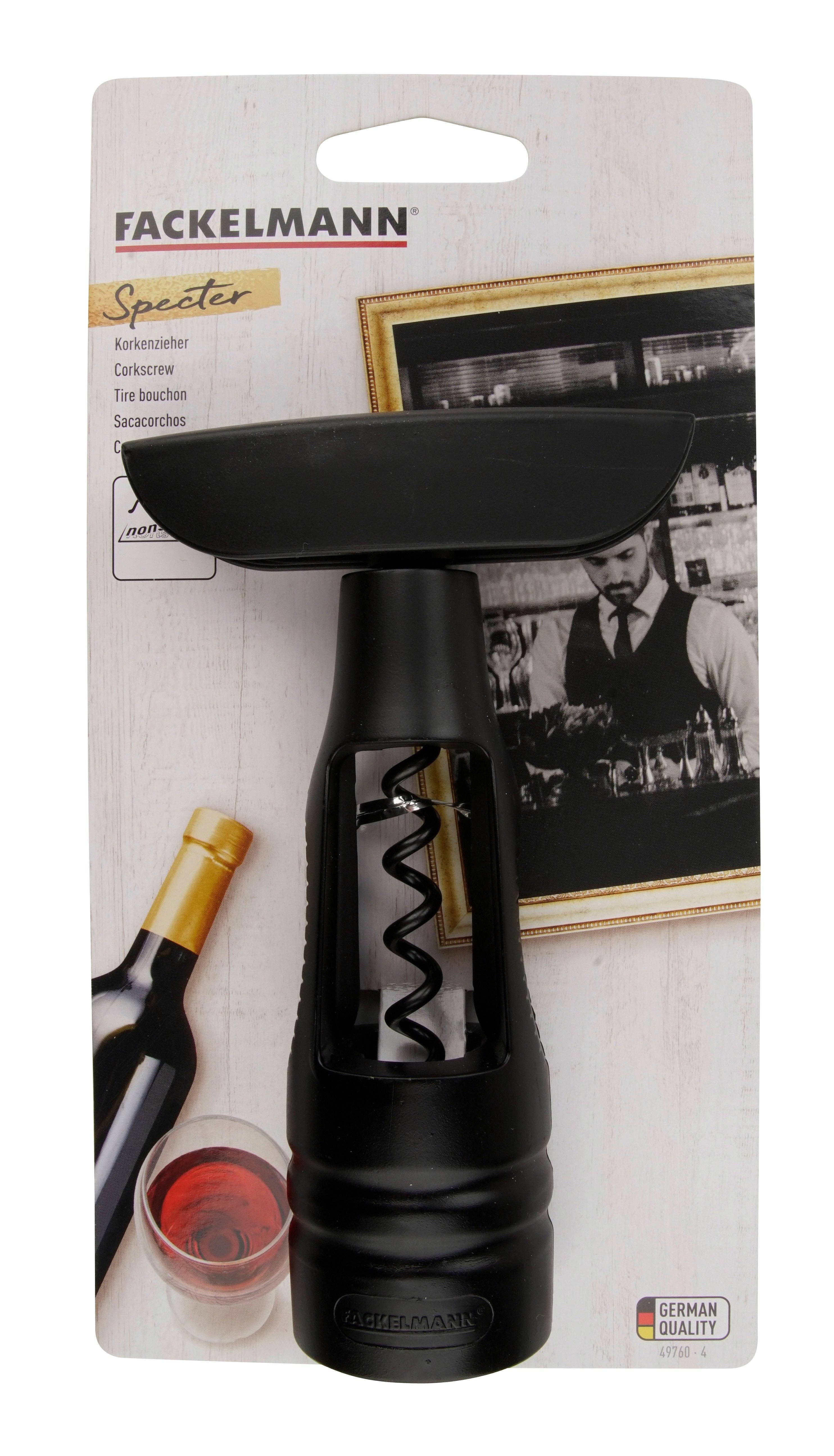 Fackelmann – wholesale Bottle/wine opener – Fackelmann Spectre auger corkscrew1