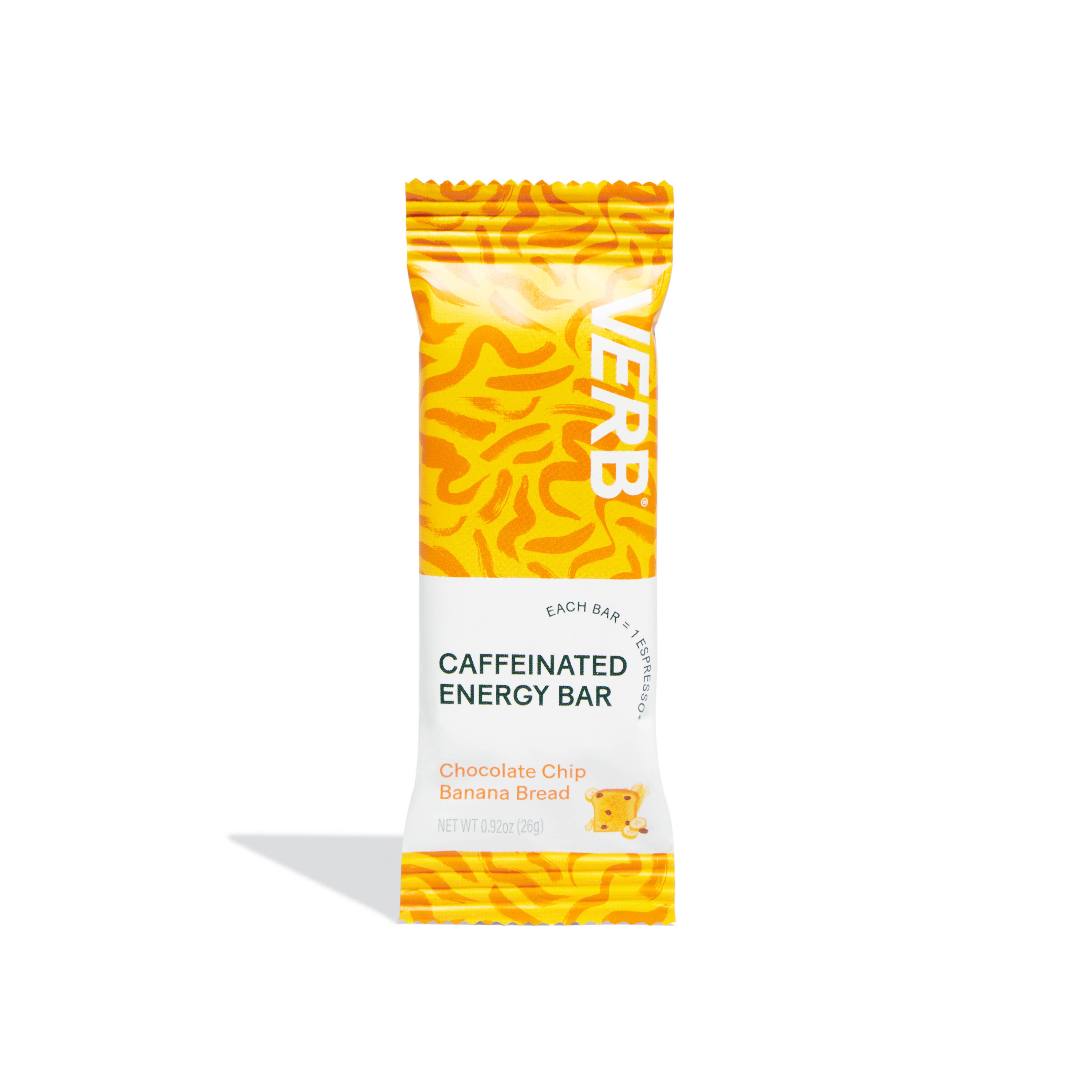 Verb Energy - Wholesale Snack Bar - Caffeinated Snack Bar, Chocolate Chip Banana Bread3