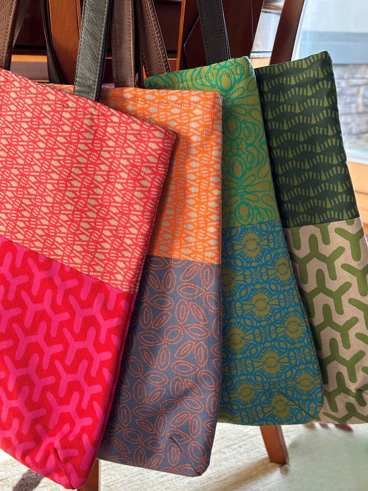 Tote Bag with beaded tassel for wholesale by Bridge for Africa