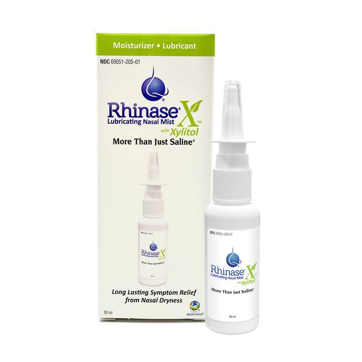 Rhinase X næsespray | Mindre nysen, kløe, næsedryp og tæthed | Mere end bare saltvand | Nu med xylitol | Langvarig lindring ved tørhed i næsen | (30 ml) for engroshandel hos Rhinase