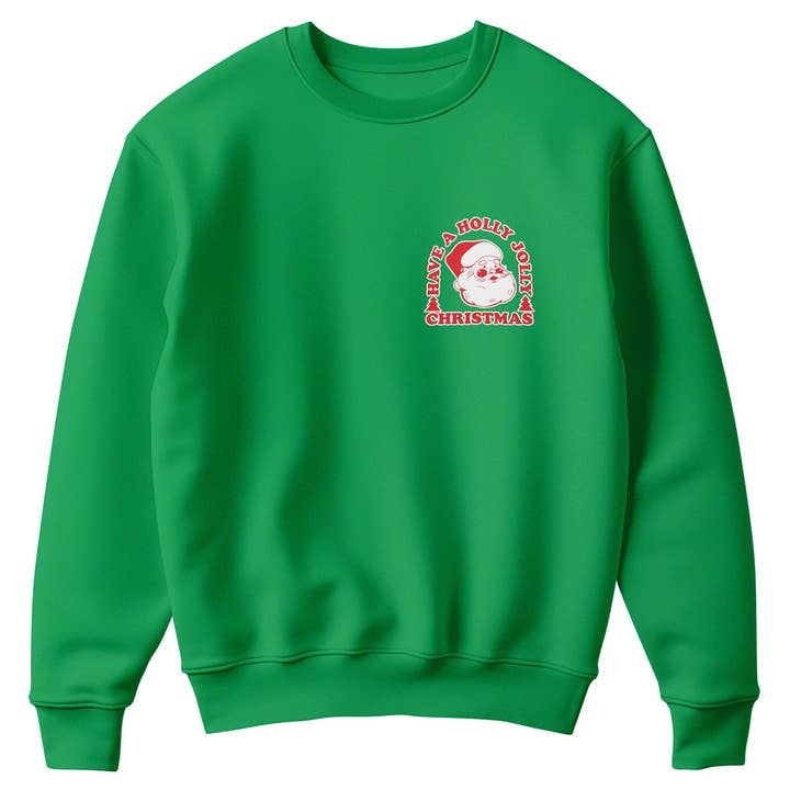 Fashion City - Wholesale Sweatshirt - Unisex - Have a Holly Jolly Christmas Fleece Sweatshirt