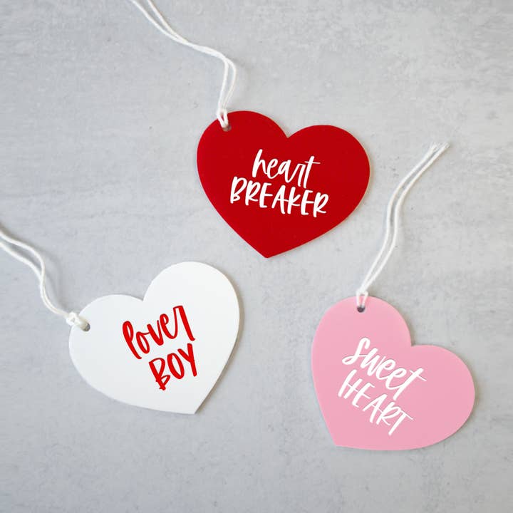 Modern Valentine's Day Basket Gift Tag for wholesale by The Cotton & Canvas Co.