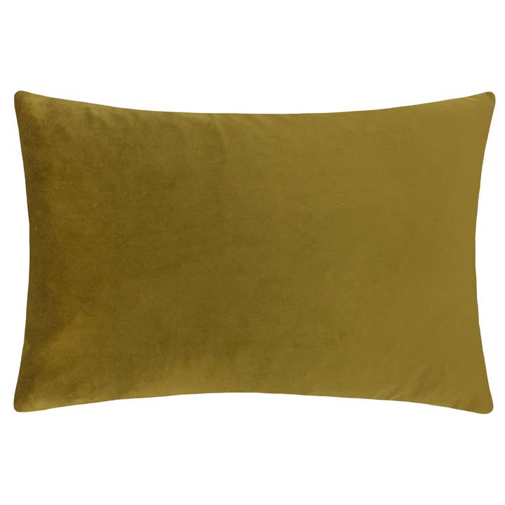 Contra Velvet Cushion Olive for wholesale by Riva Home