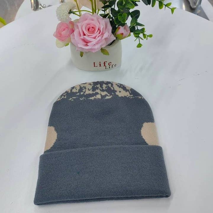 Gray AKUMA Knit Beanie for wholesale by Karepango