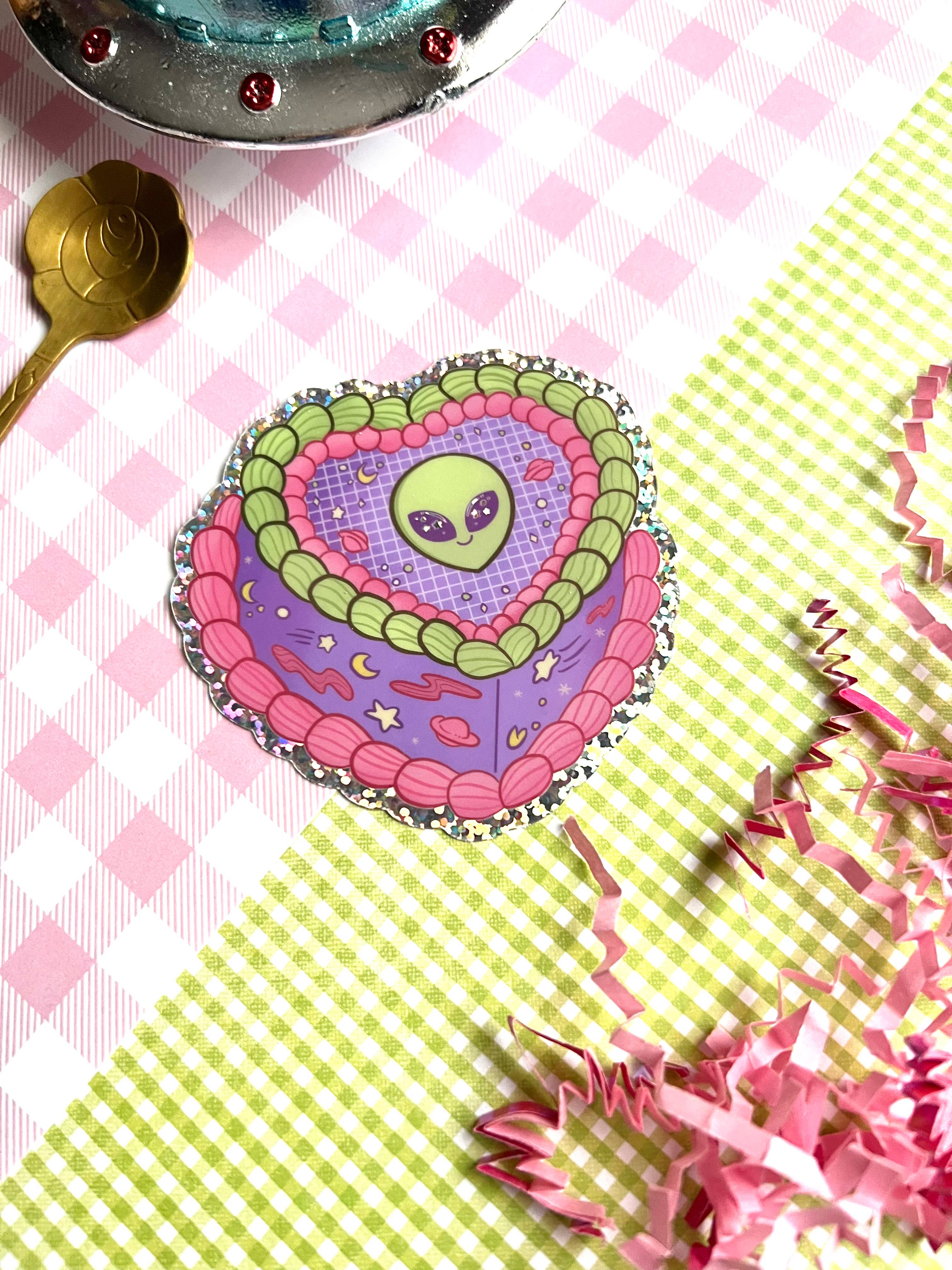 Fox and Brambles - Wholesale Sticker - Alien Cake Glitter Sticker5