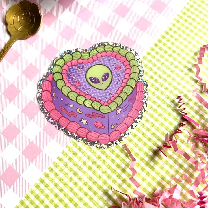 Fox and Brambles - Wholesale Sticker - Alien Cake Glitter Sticker5