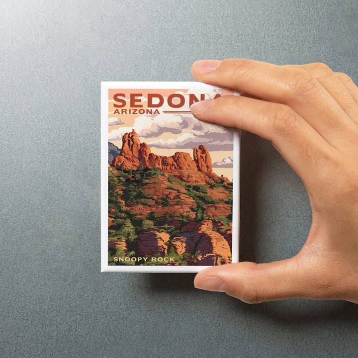 Lantern Press – wholesale Magnet – MAGNET Sedona, Arizona Snoopy Rock