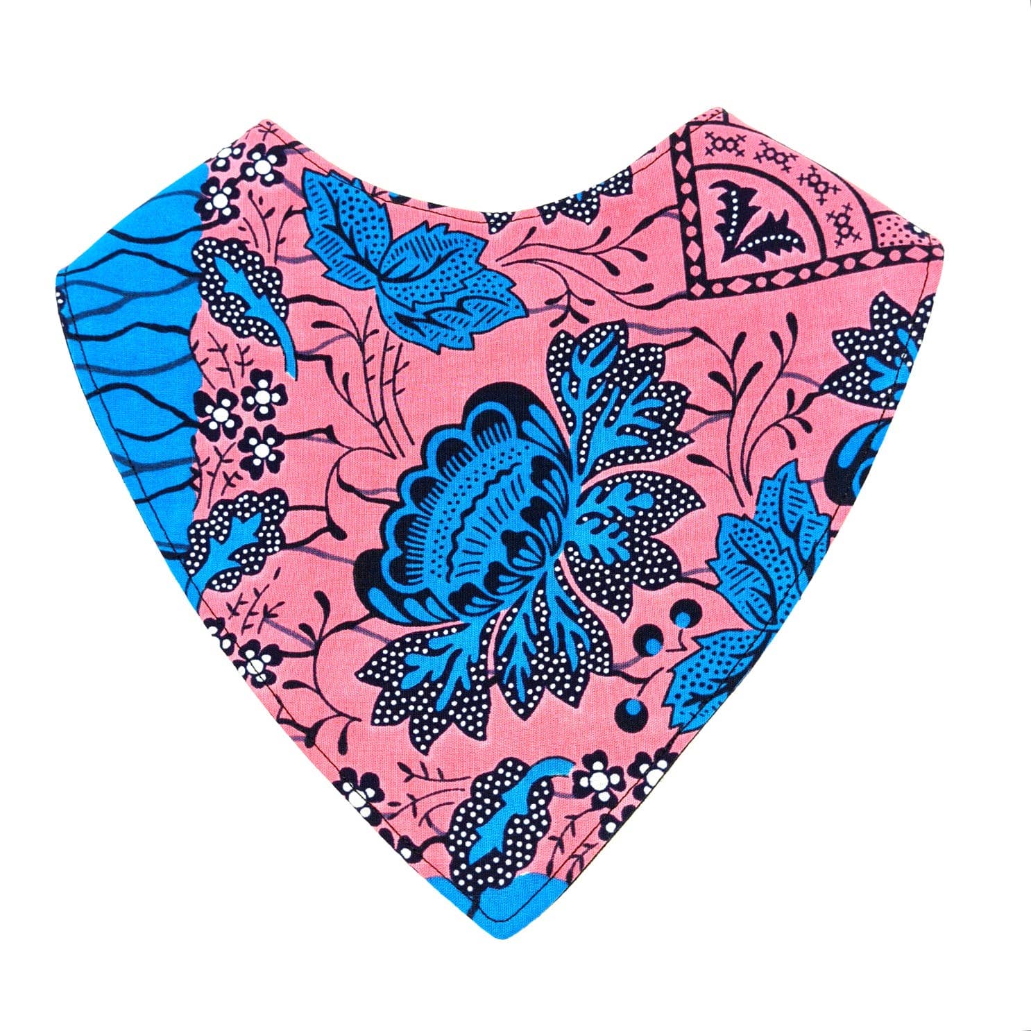 TobiAkiode – wholesale Bandanahaklapp – Rosa Blå Unik och härlig Bandana Bib1