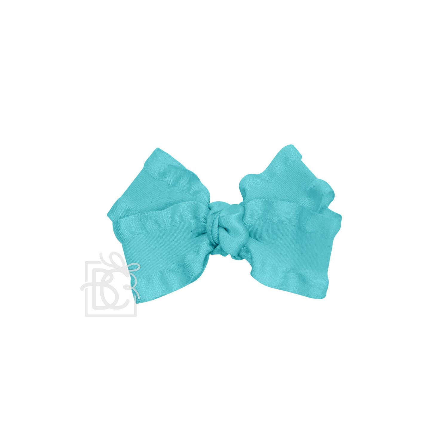 Beyond Creations, LLC - Wholesale Hair Bow - Kids - DOUBLE RUFFLE BOW ON CLIP75
