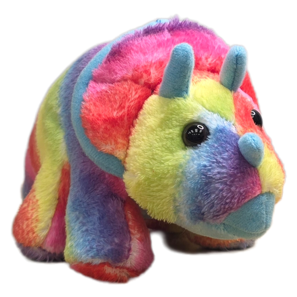 Canned Gifts – wholesale Stuffed/plush toy – Kids & baby – Trixie the Canned Rainbow Triceratops Dinosaur Plush w/Jokes4