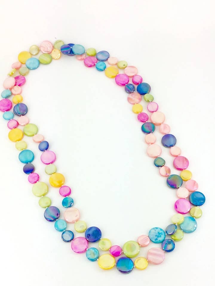 2093 - Pink Confetti Single MOP for wholesale by Sea Lily