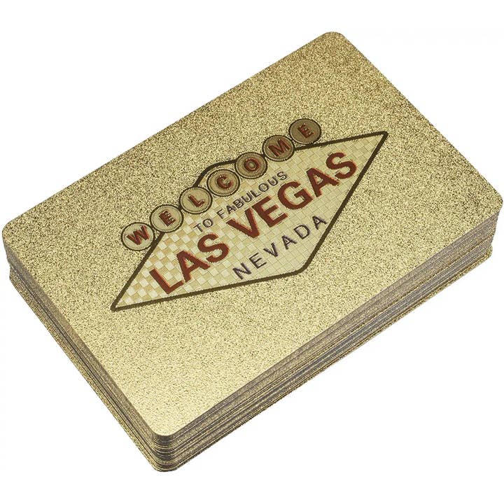 Blinkee.com, LLC - Wholesale Playing Cards - Las Vegas 24k Gold Foil Waterproof Playing Cards3
