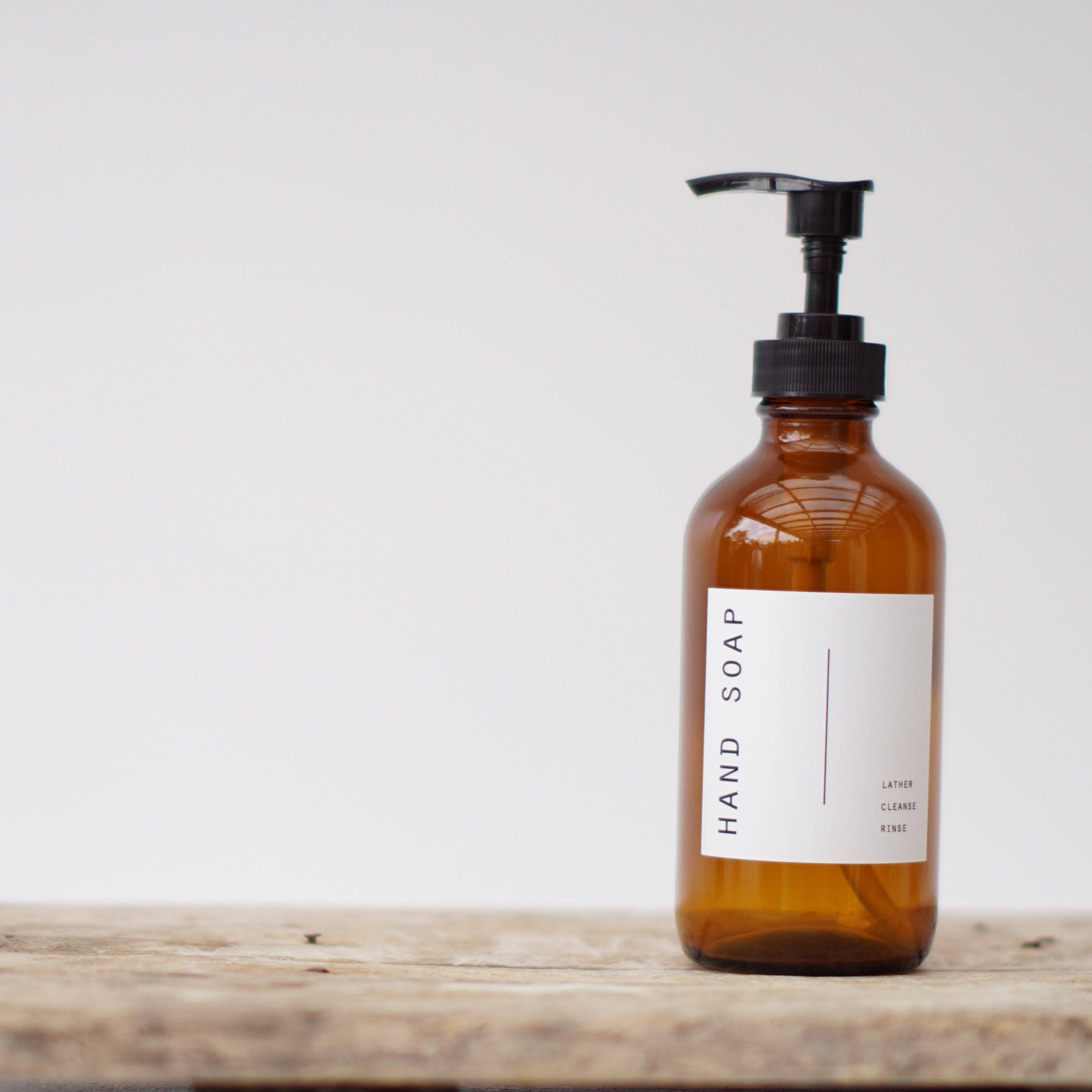 So At Nature - Wholesale Soap Dispenser - Amber Glass Soap Dispenser 250ml - Johin Mini0