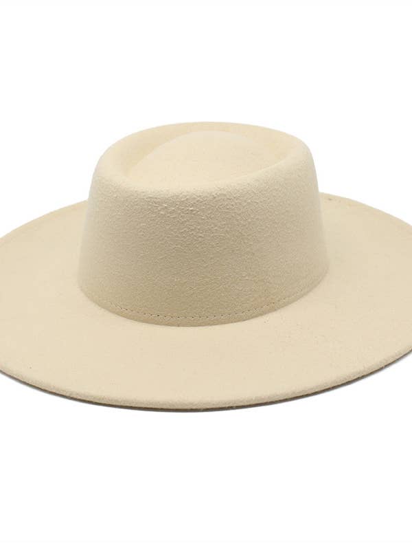 Concave Top Jazz Fedora Hat (Big Brim) for wholesale by Suzie Q USA