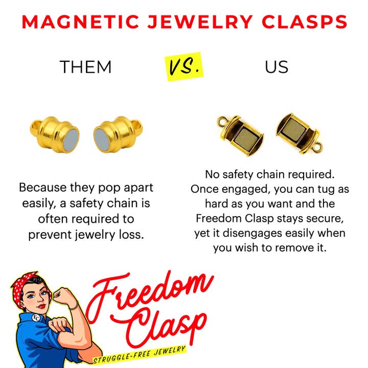 Freedom Clasp - Wholesale Clasp - Freedom Clasps (Medium 4MM)2