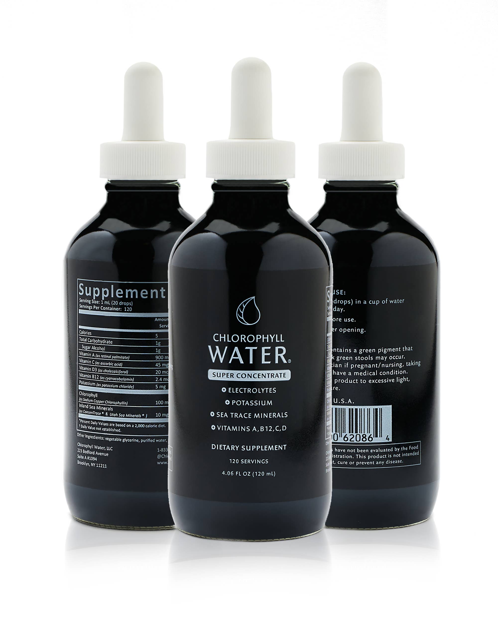 Chlorophyll Water - Wholesale Oral Supplement/Vitamin - Chlorophyll Water Drops™ SUPER CONCENTRATE 12,000mg/Non-GMO8