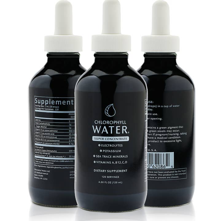 Chlorophyll Water - Wholesale Oral Supplement/Vitamin - Chlorophyll Water Drops™ SUPER CONCENTRATE 12,000mg/Non-GMO8
