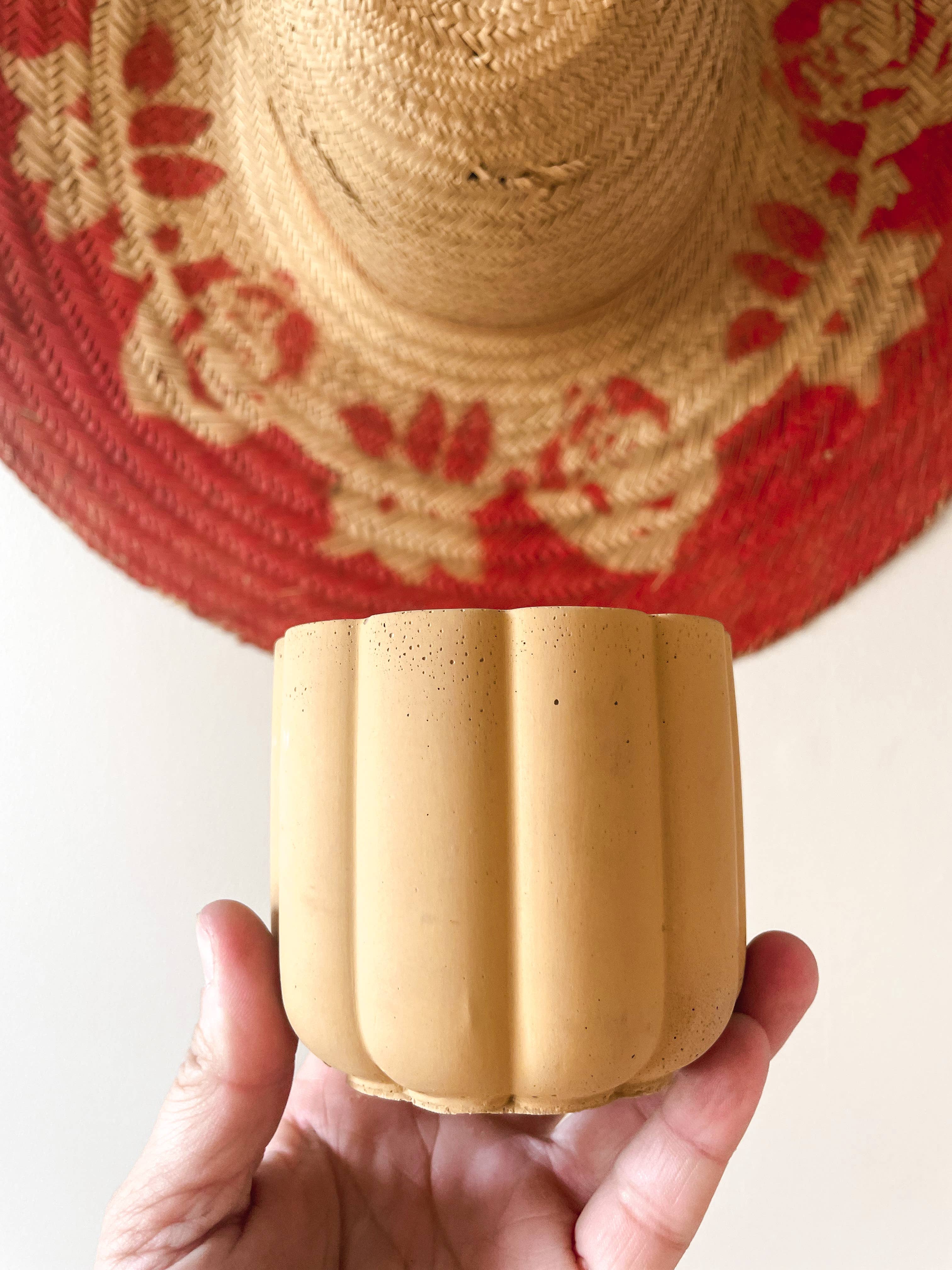 Green Jeans Houseplants - Vente Pot - Jardinière en ciment festonné2