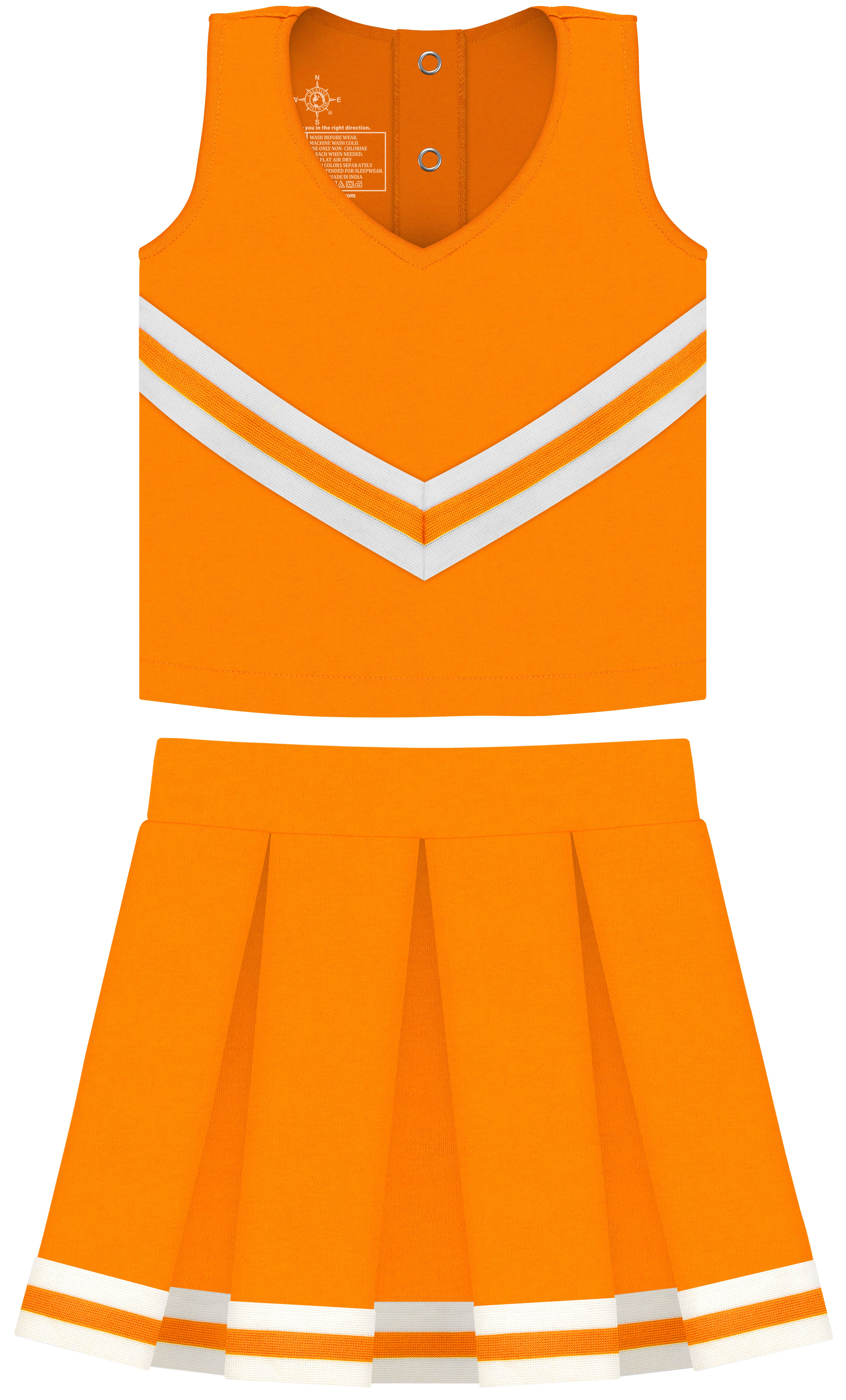 Creative Knitwear - Wholesale Dress - Kids - Custom Girls 3-Piece Cheer Dress: Screen Print9