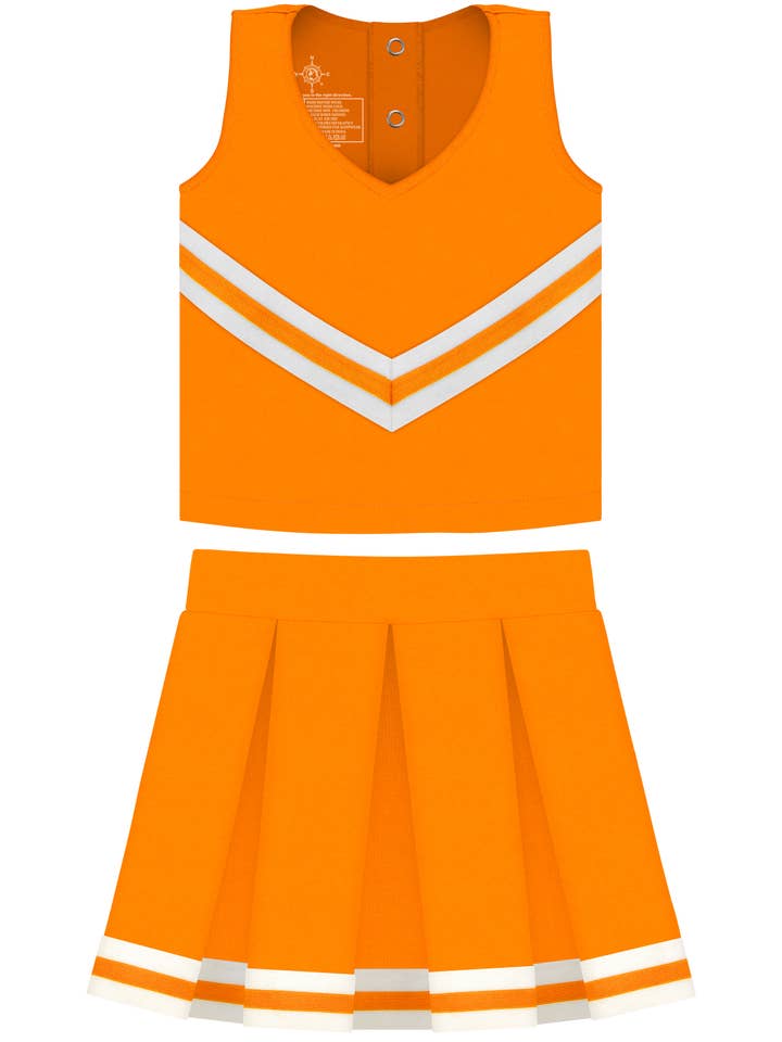 Creative Knitwear - Wholesale Dress - Kids - Custom Girls 3-Piece Cheer Dress: Screen Print9