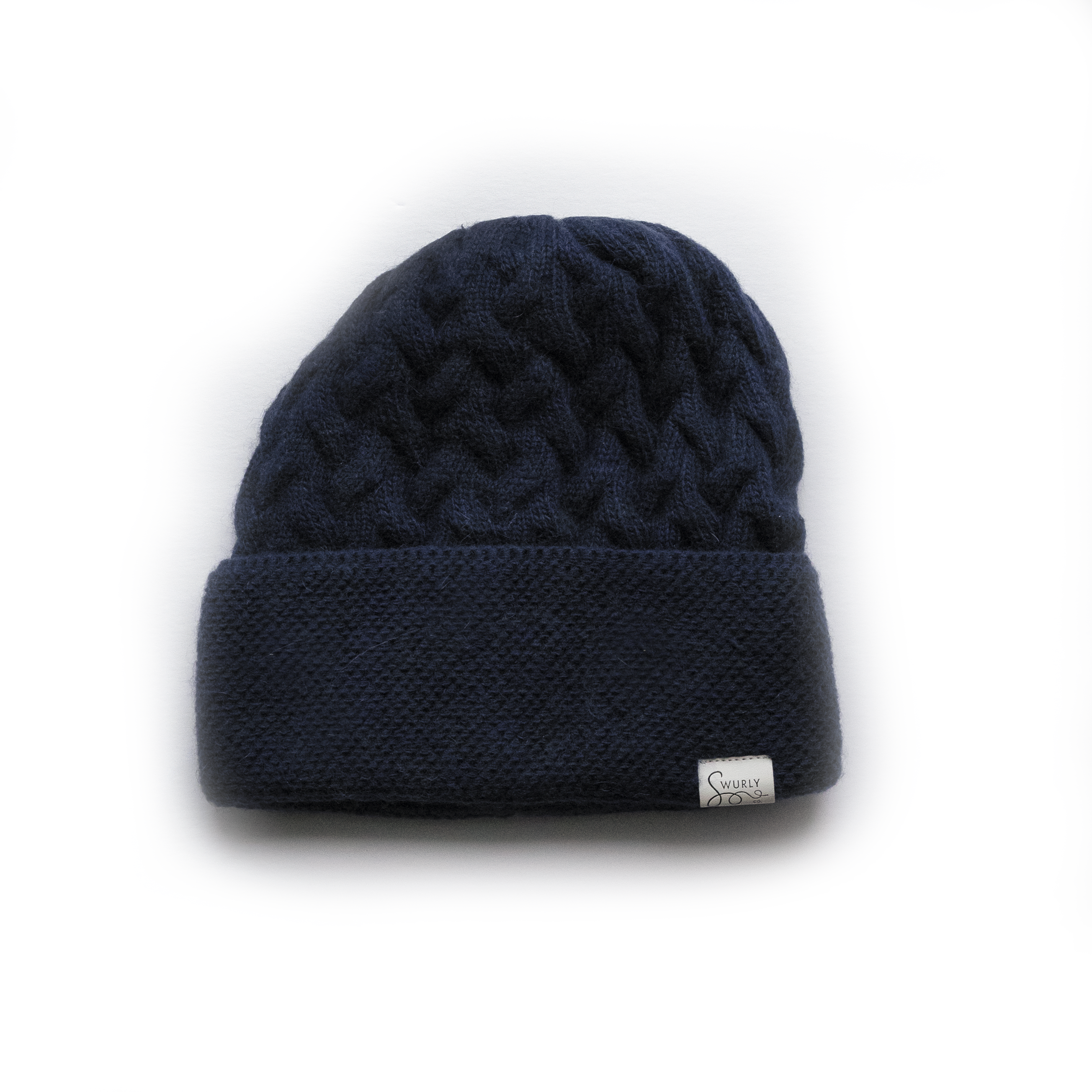 Swurly - Vente Bonnet – femme - Bonnet unisexe à revers doublé de soie Sublime en cachemire5