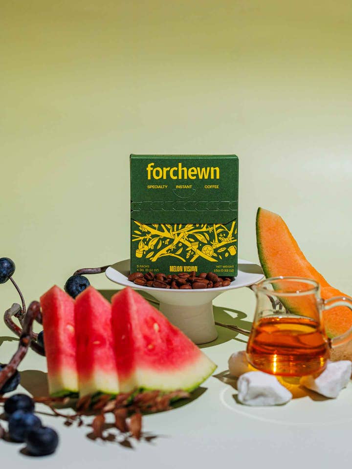 Melon Vision - Café Instantané Spécialité (Colombie/Éthiopie) pour la vente par Forchewn