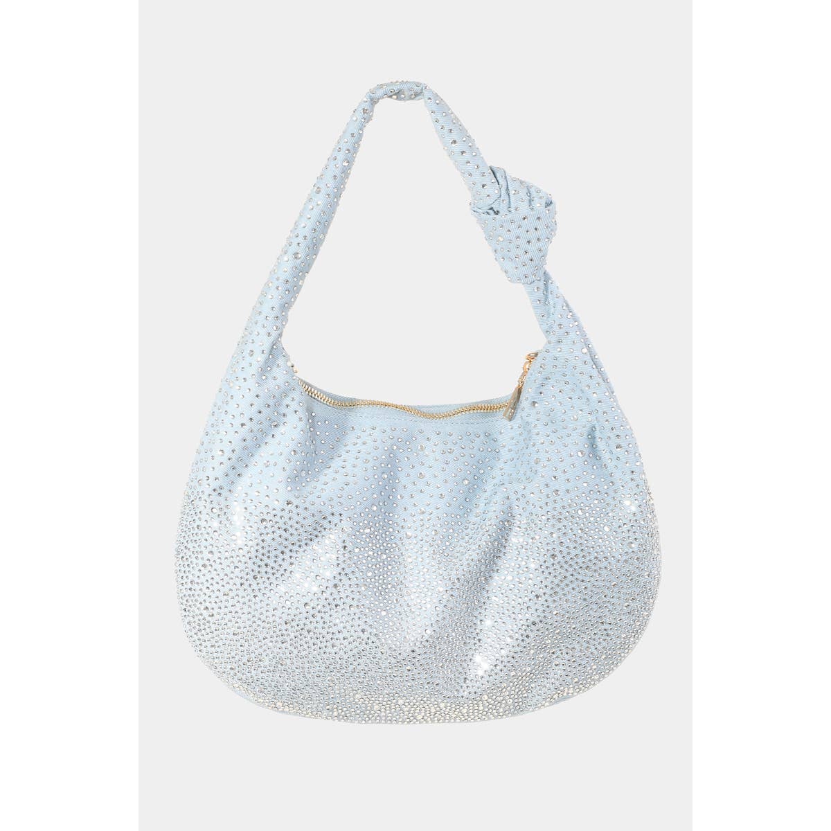 Collections by Fame Accessories - Wholesale Shoulder Bag - Women's - Rhinestone Studded Hobo Bag9