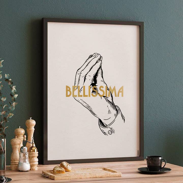 Bellissima (Main) | Graphic And Romantic Poster and other Purchase Wholesale seconde main luxe. Free Returns & Net 60 Terms on Faire trending on Faire.