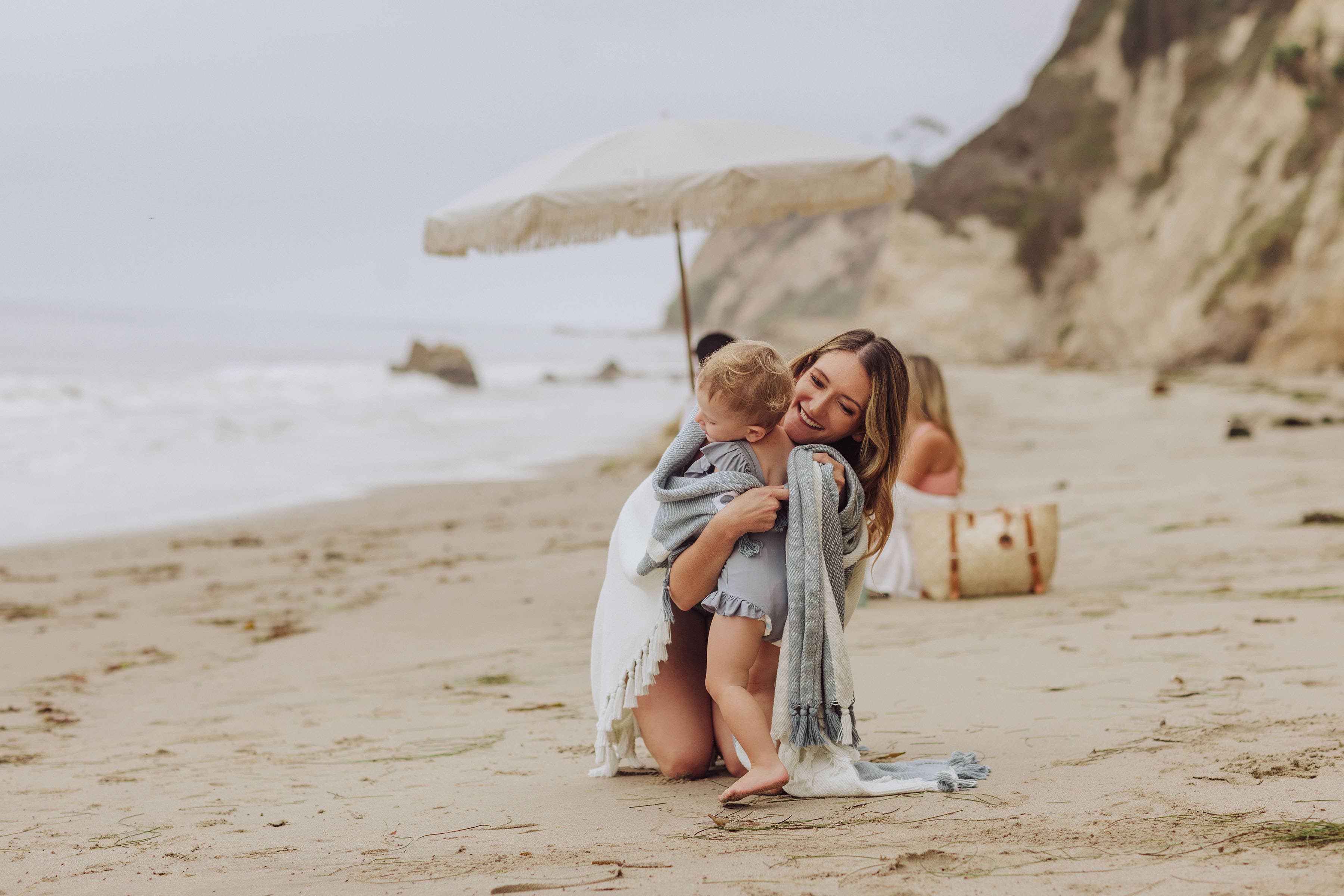Beach State Oceanside Beach Blanket - High Tide Stripe for wholesale on Faire8