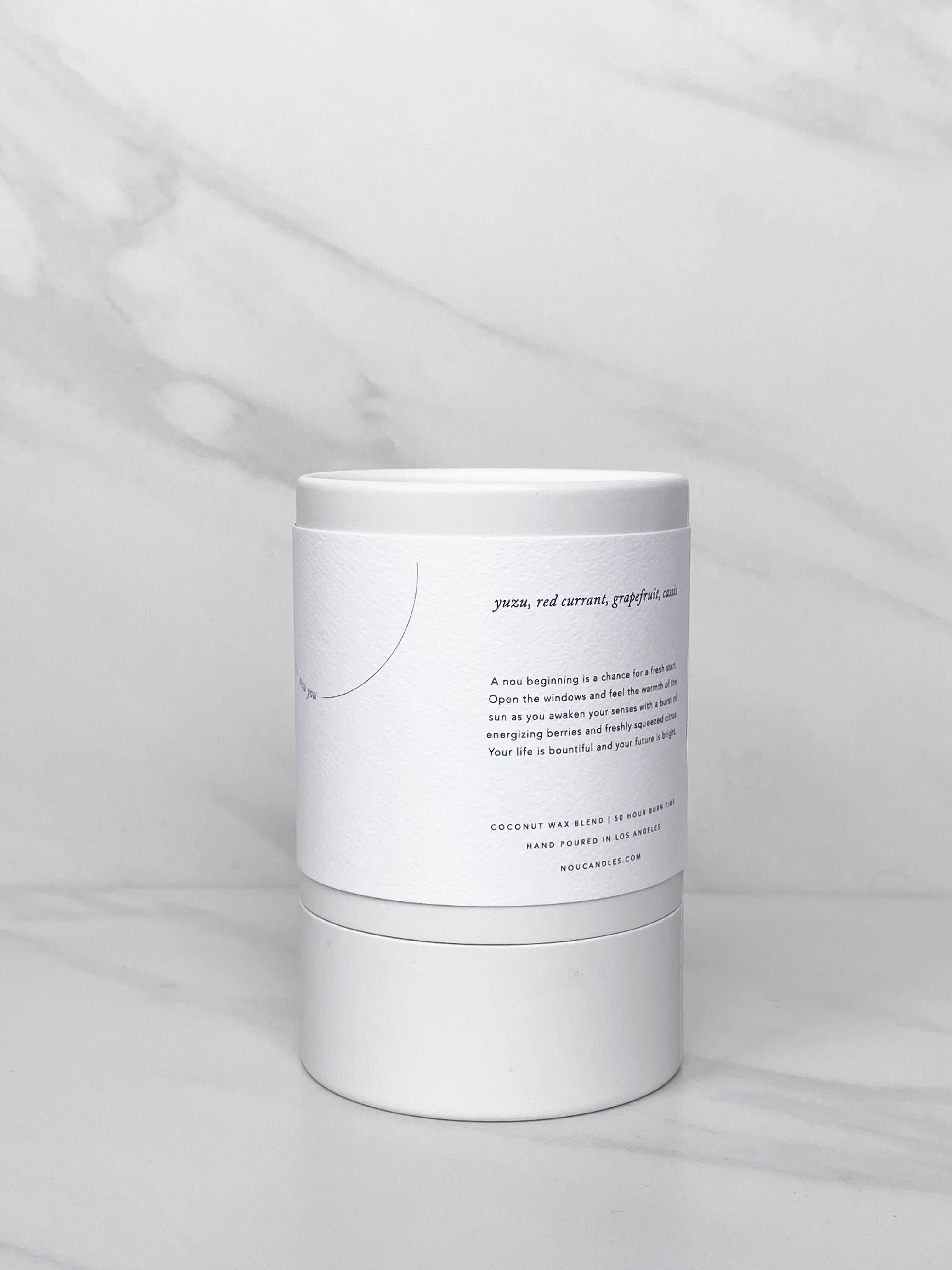 nou - Vente Bougie en bocal - Nou Beginning - Bougie minimaliste 8 oz3