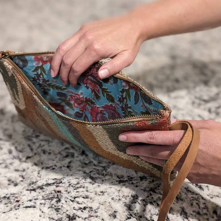 Dekko Trading - Wholesale Clutch Bag - Women's - Tribal Print Jute Clutch5