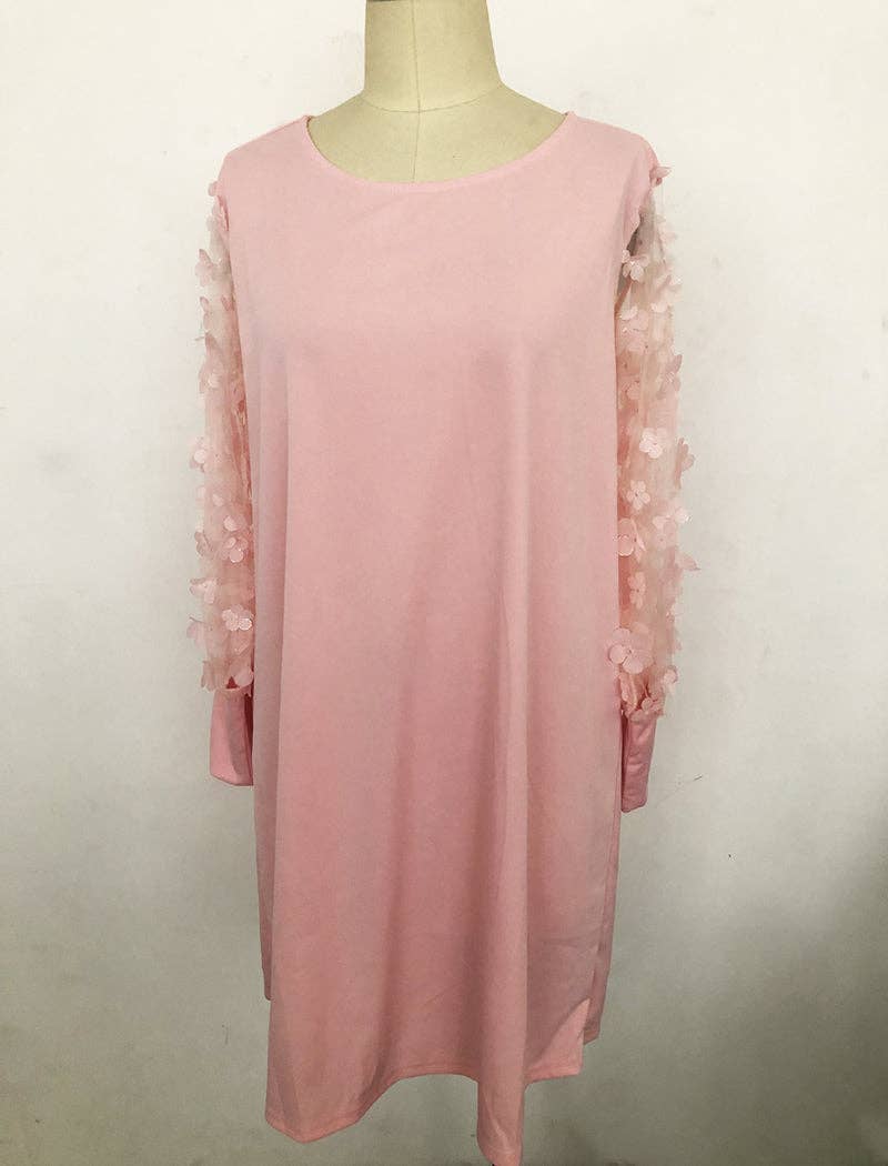 safistyle - Wholesale Dress - Women's - Floral Sleeve A-Line Mini Dress8