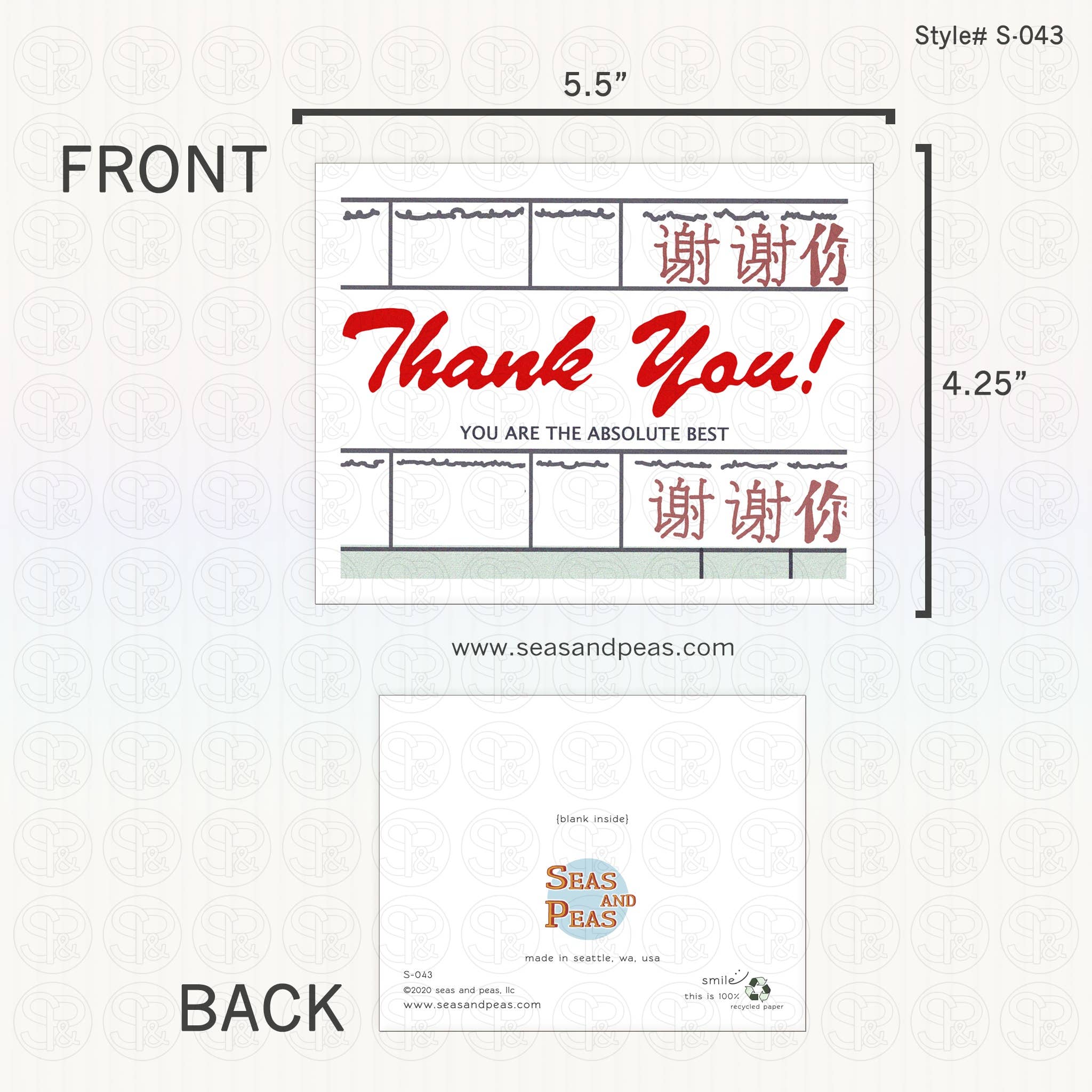 Seas and Peas, LLC – Engroshandel Takkekort – Vintage Diner kvittering takkort2
