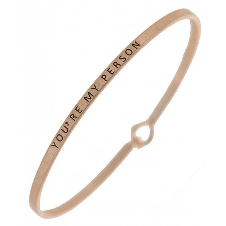 0011 PREMIERE - Wholesale Bangle Bracelet - FR2675 YOU'RE MY PERSON_3mm Message Brass Bangle5
