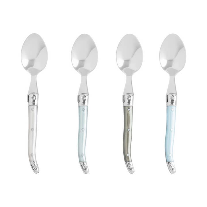 Laguiole Coffee Spoons Set of 4 - Mother of Pearl for wholesale by French Home