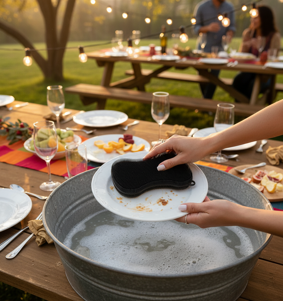 Kadra Kitchenware - Wholesale Cleaning sponge - Kuhn Rikon - Stay Clean, Silicone Scrubber2