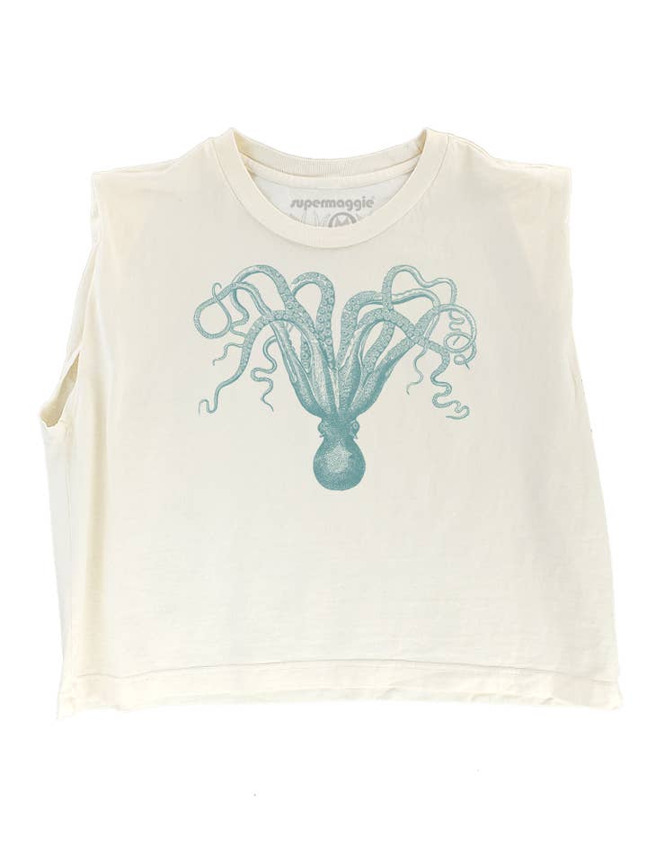 Supermaggie @ Faire - Wholesale T-Shirt (Graphic) - Women's - Octopus Maisie Heavyweight Muscle Tee1