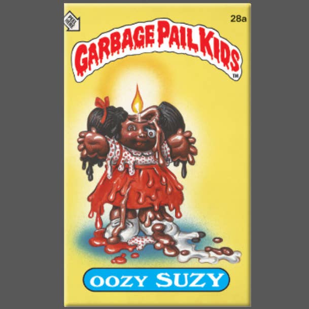 Ba Ba Buttons - Wholesale Magnet - GARBAGE PAIL KIDS, Oozy Suzy, Magnet, Buttons, Candle