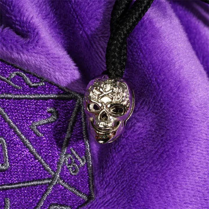 Tabletop Dominion Limited - Wholesale Drawstring bag – Unisex - Velvet Vault | Super-Soft Large Dice Bag | Purple8