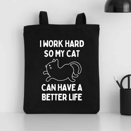 Saco presente amante de animais de estimação mãe de gatinho loja saco de gato presente engraçado piada por atacado de Kutuleras