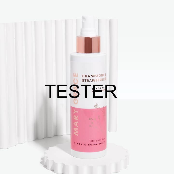 Brume de Lin & Chambre Champagne & Fraises TESTEUR pour la vente par Mary Grace