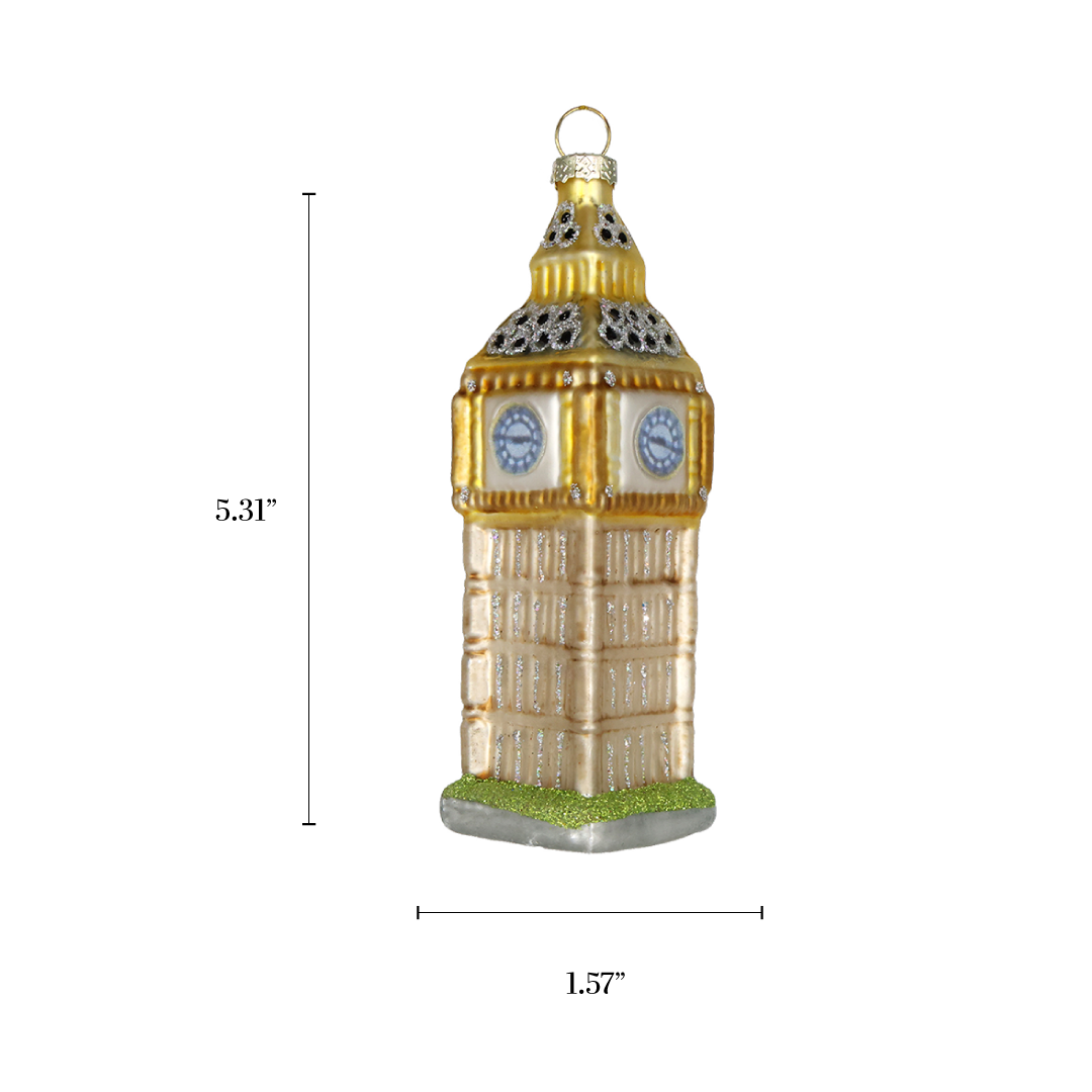Chive - Wholesale Ornament - Big Ben, Souvenir Hand Painted Glass Christmas Ornament 20251