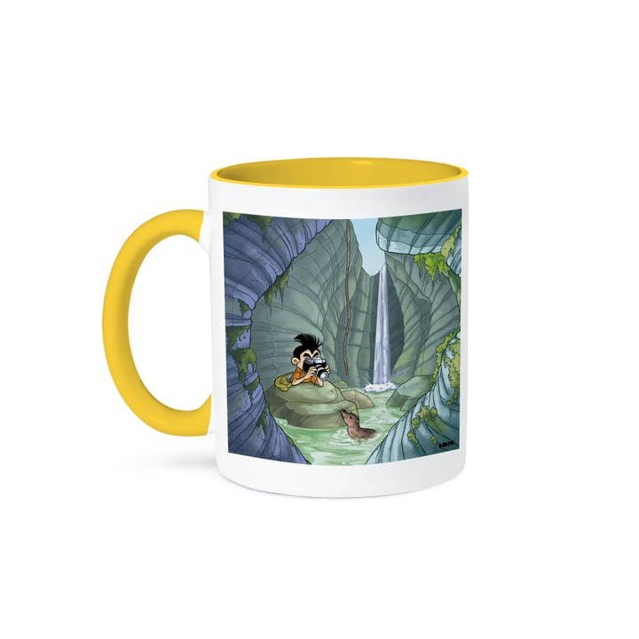 3dRose - Wholesale Coffee Mug - 3dRose, Kikeo speleologist photographs a river otter, Mug