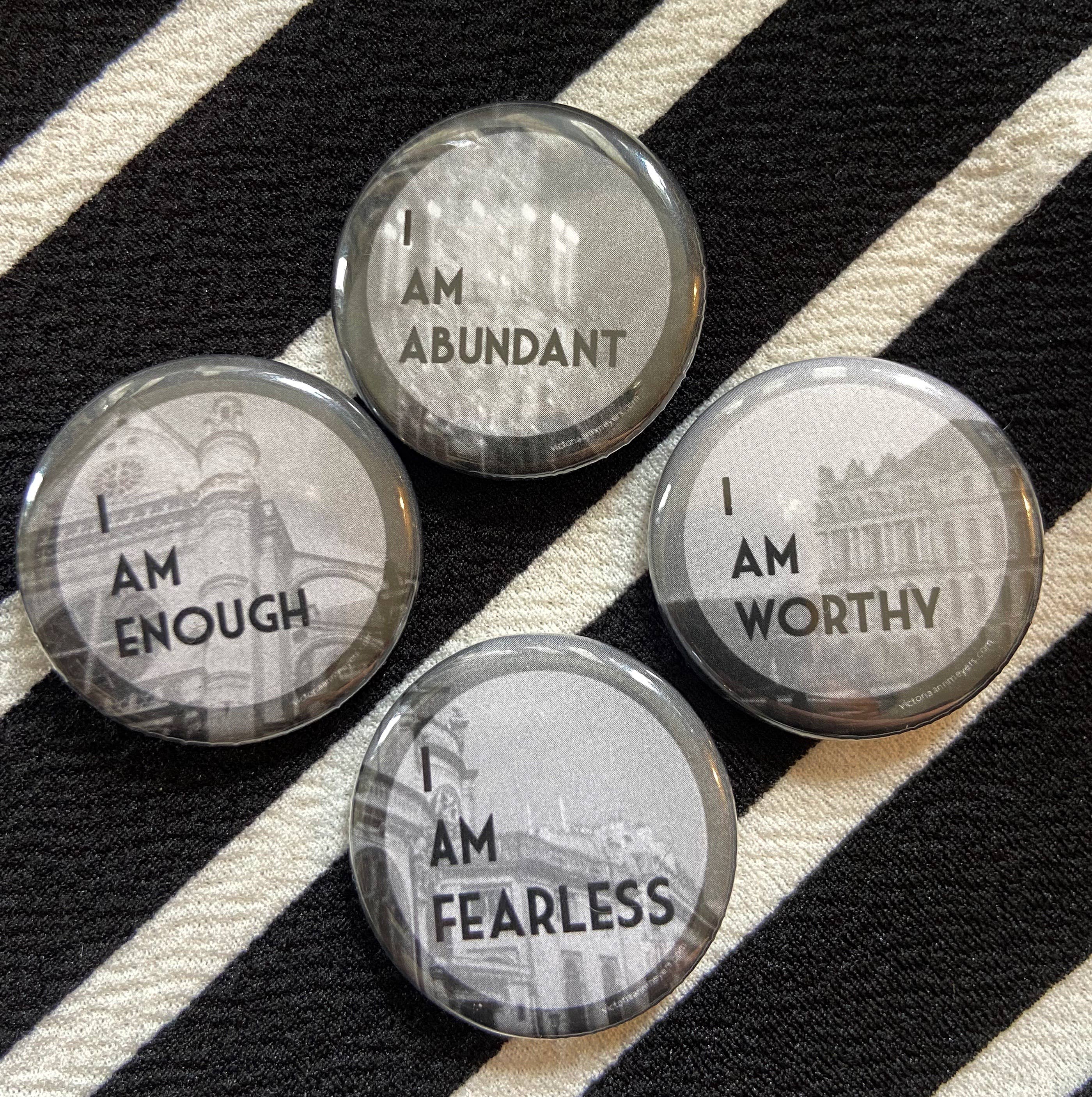 Victoria Ann Meyers - Wholesale Lapel Pin/Button - Affirmation Pinback Buttons 1.25"2