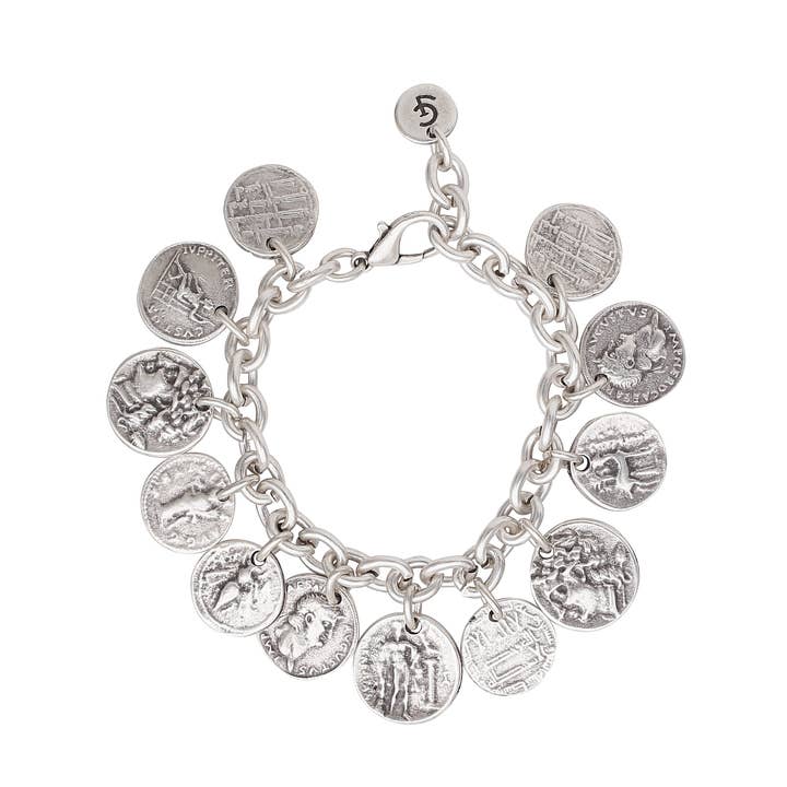 Chanour - Wholesale Charm/Dangle Bracelet - Handmade Pewter Coin Bracelet - 29200